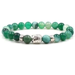 Natural Green Agate Bracelet